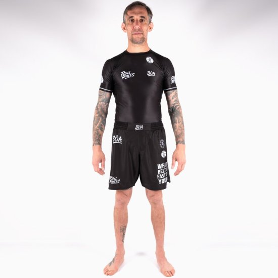 BJJ No-Gi Herren Pack Roll Rules - Rashguard + Shorts